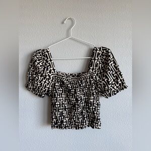 Tribal/African Print Crop Top